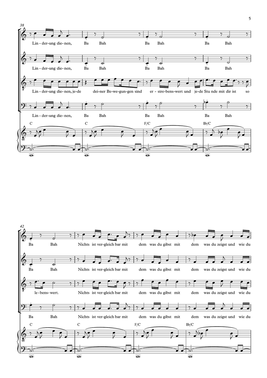 Ich Kenn Nichts 4-Part scores gallery preview page 5