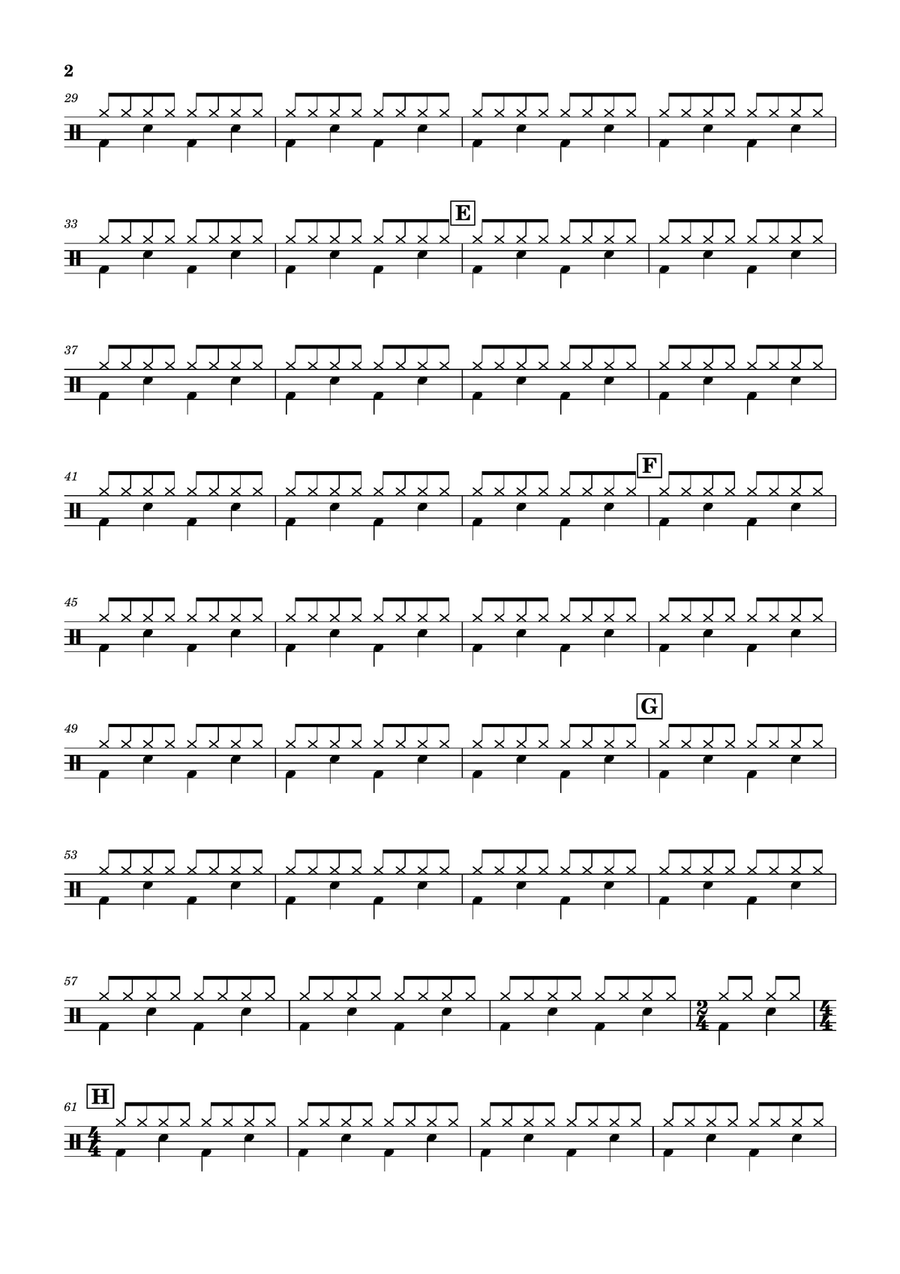 You're My Heart, You're My Soul Drum Set scores gallery preview page 2