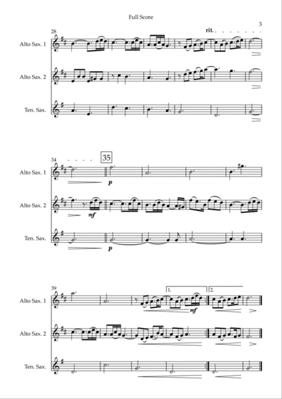 Married Life Woodwind Trio scores gallery preview page 3