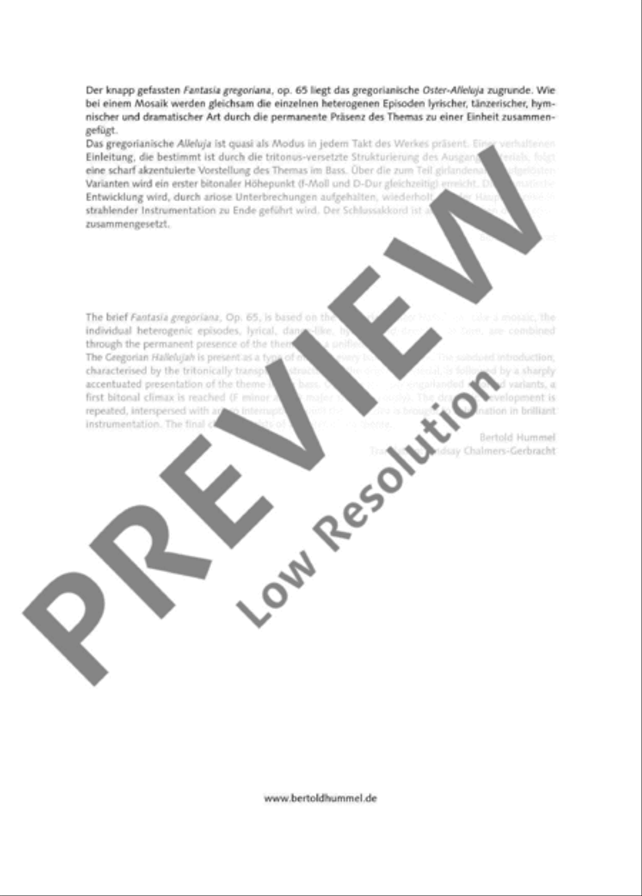 Fantasia gregoriana Orchestra scores gallery preview page 6