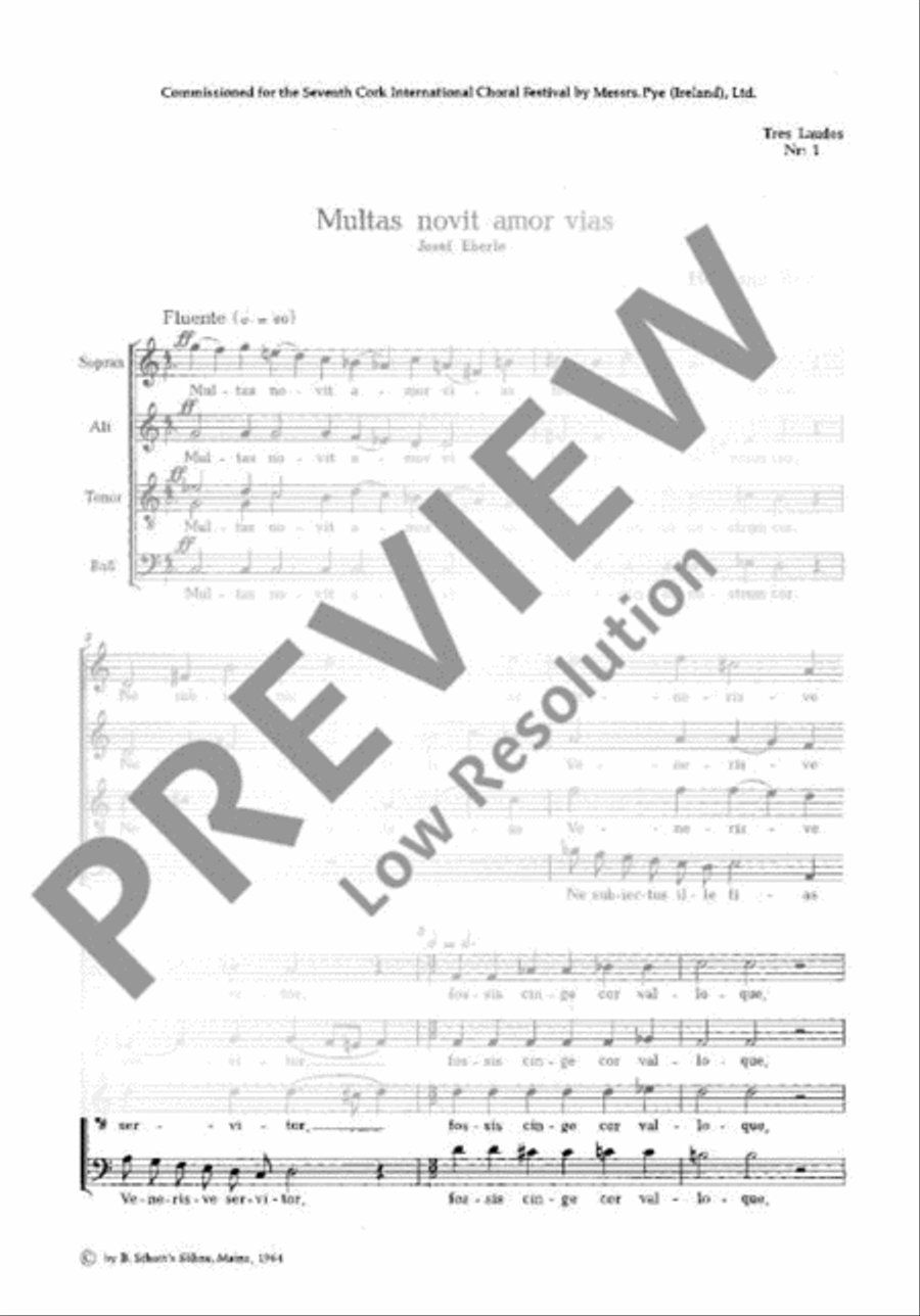 Tres Laudes 4-Part scores gallery preview page 2
