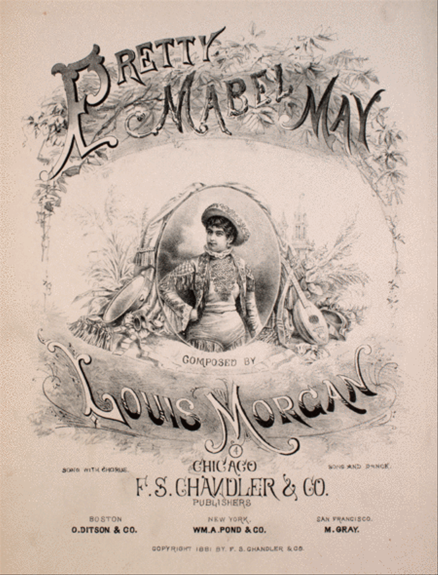 Pretty Mabel May. Song & Chorus 4-Part scores gallery preview page 1