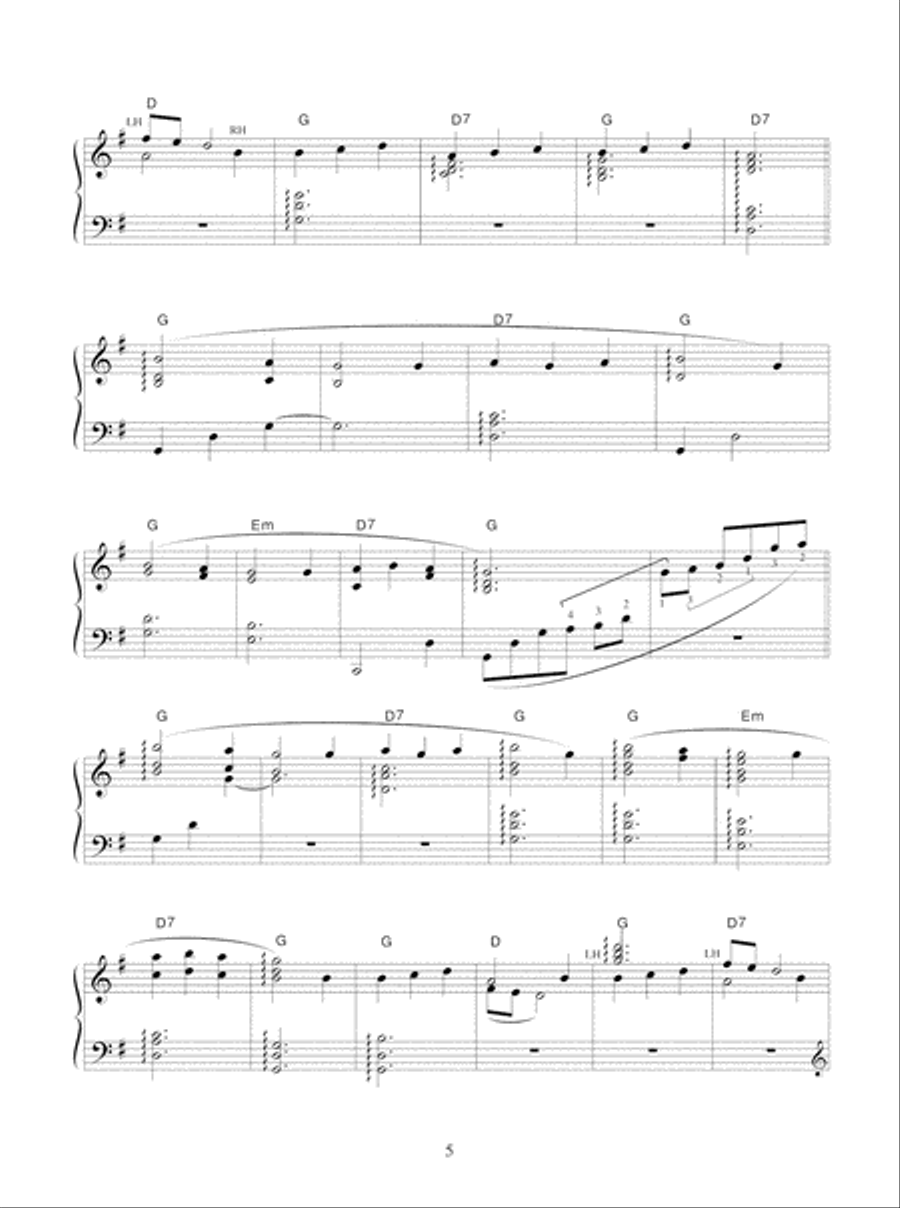 Great French Composers for Folk Harp Pedal Harp scores gallery preview page 6