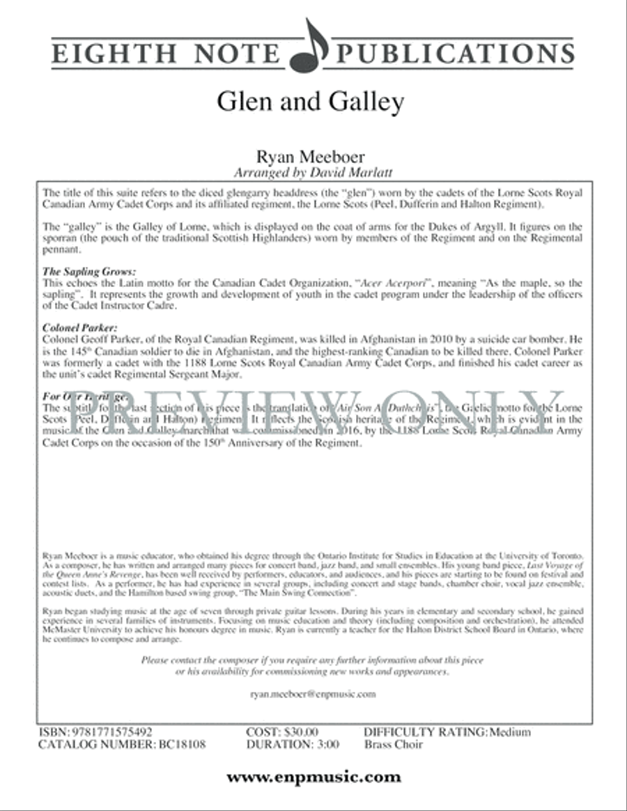 Glen and Galley Glen and Galley Small Ensemble scores gallery preview page 2