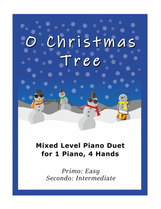 Book cover for O Christmas Tree (Easy Piano Duet; 1 Piano, 4-Hands)