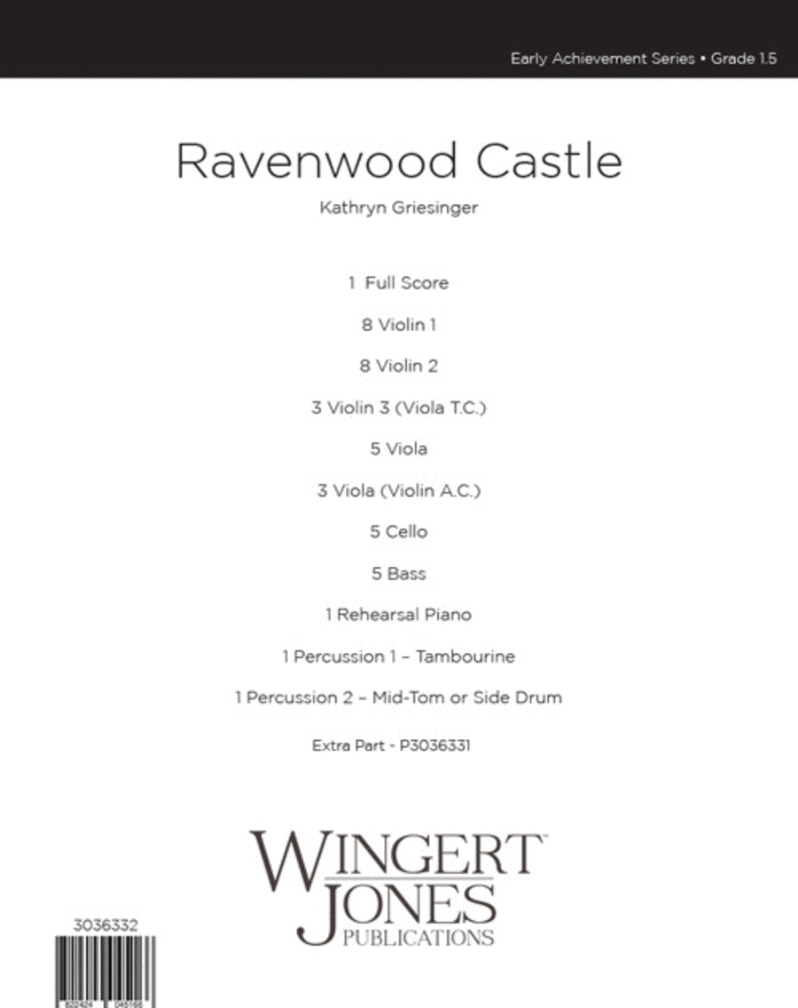 Ravenwood Castle (Score) Ravenwood Castle (Score) String Orchestra scores gallery preview page 1