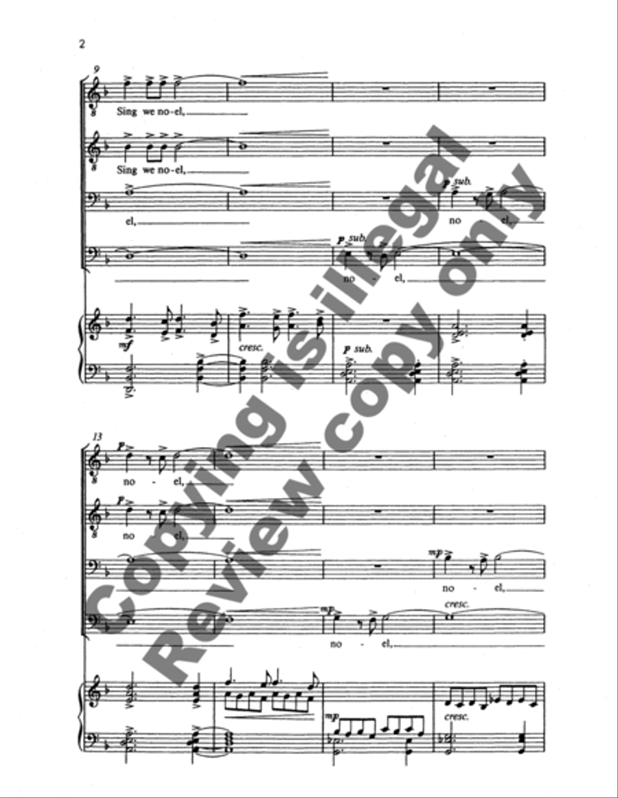 Christmas Comes Anew (Noel Nouvelet) TTBB scores gallery preview page 9