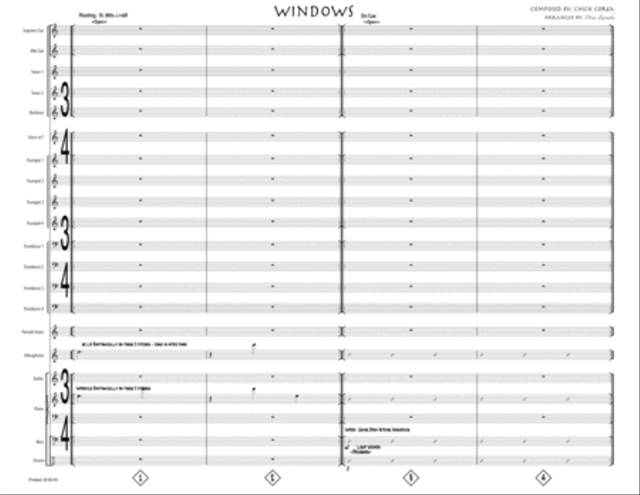 Windows Large Ensemble scores gallery preview page 1