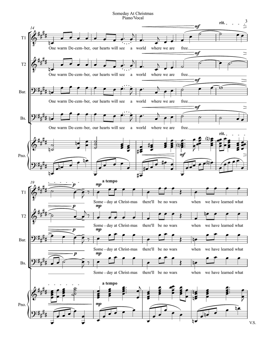 Someday At Christmas TTBB scores gallery preview page 3