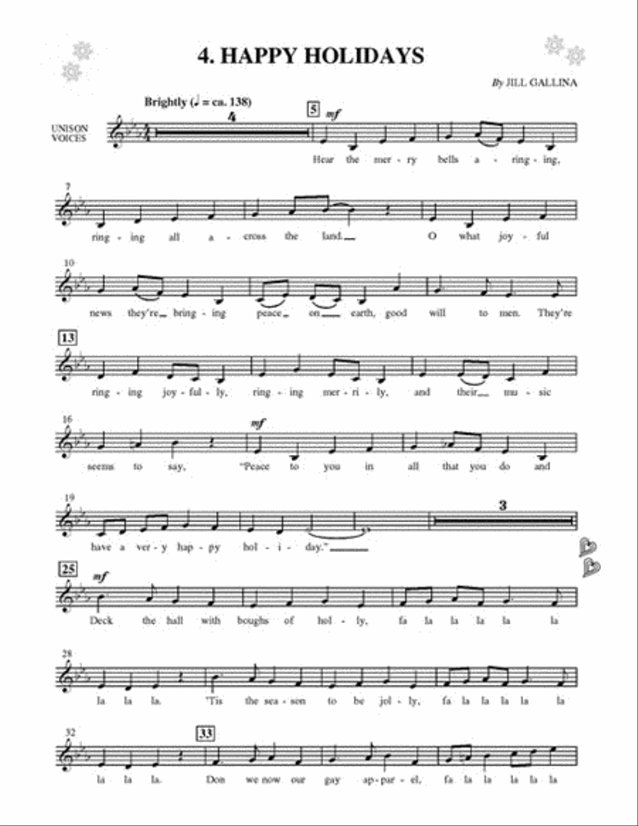 Tunes for Two the Whole Year Through 2-Part scores gallery preview page 5