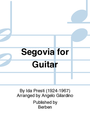 Book cover for Segovia For Guitar