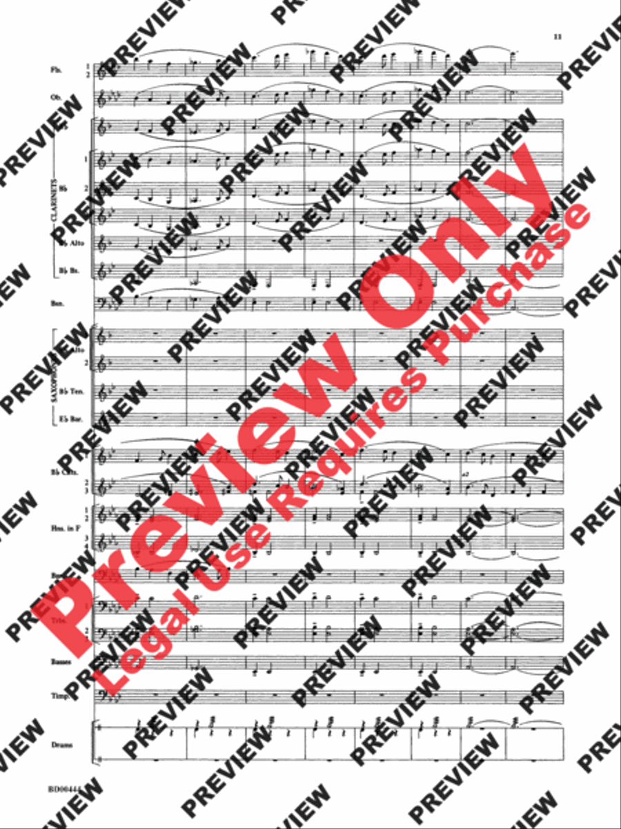 Lethbridge Overture Concert Band scores gallery preview page 12