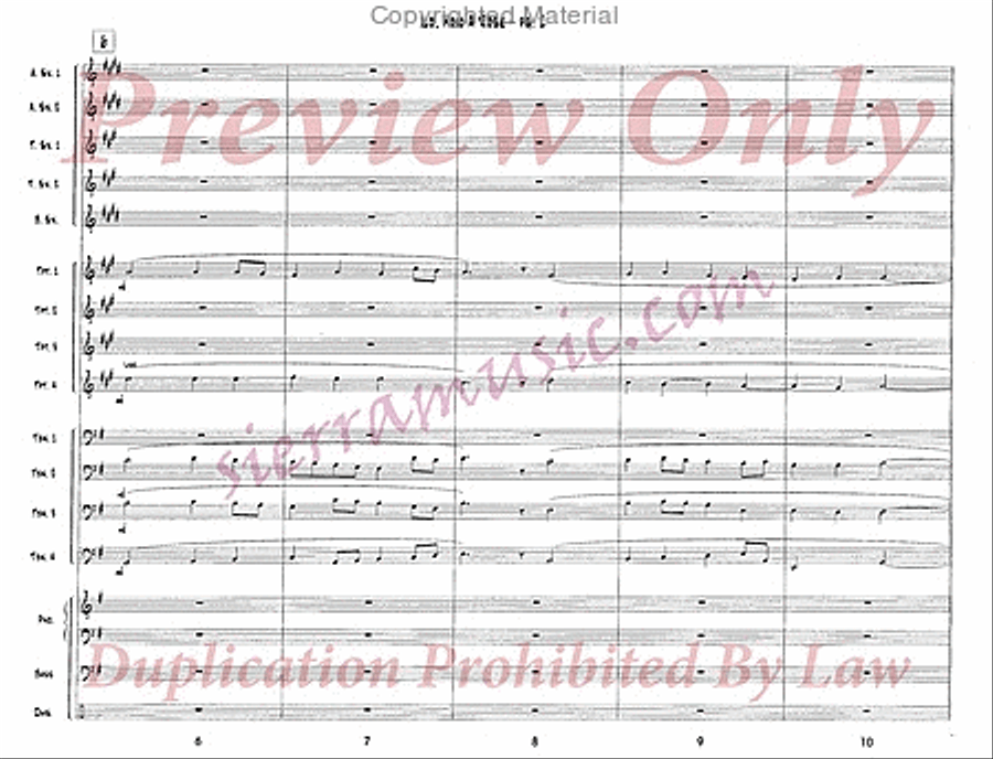 Lo, How A Rose E'er Blooming Jazz Ensemble scores gallery preview page 3