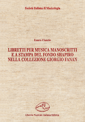 Libretti per musica manoscritti
