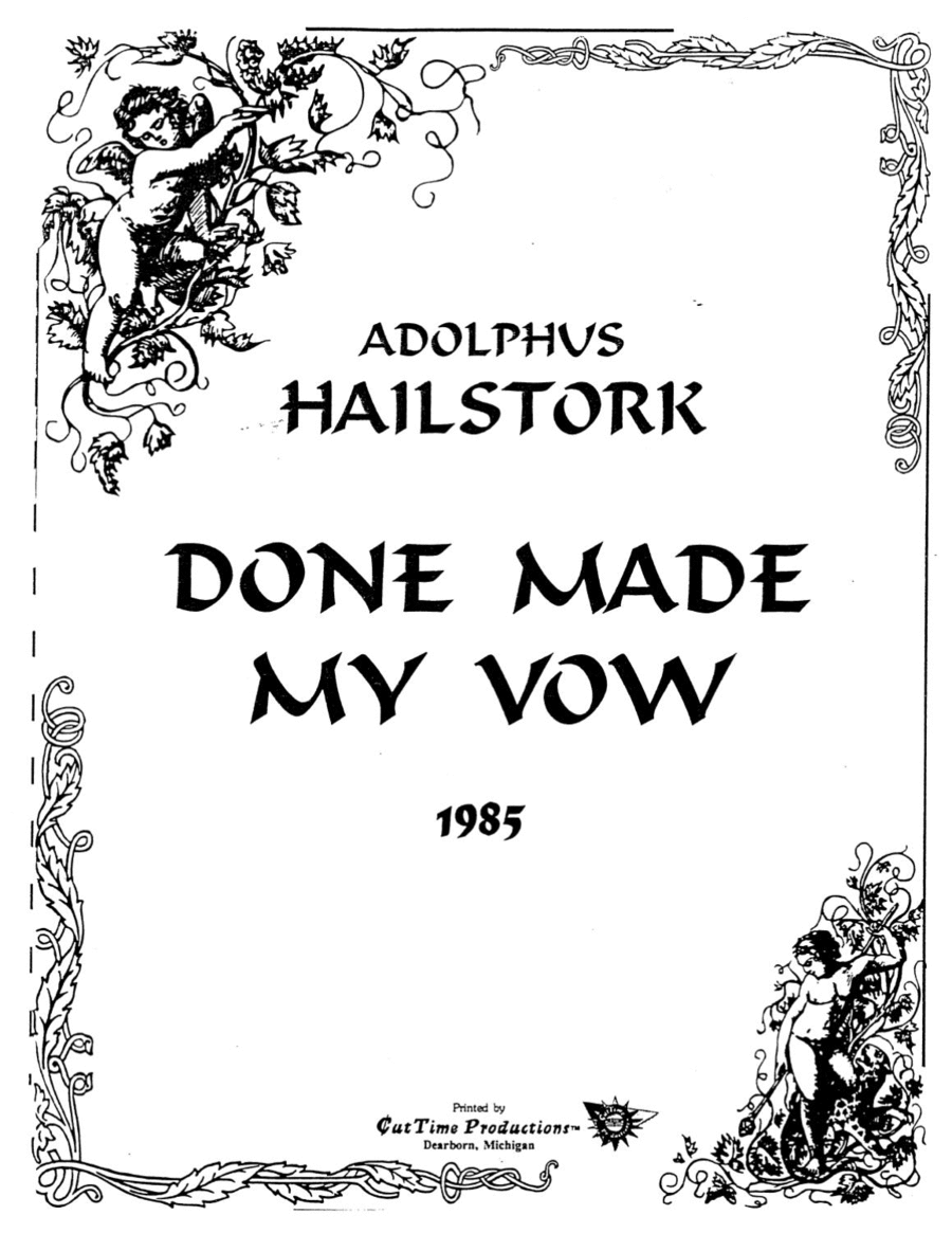 DONE MADE MY VOW Choir scores gallery preview page 1