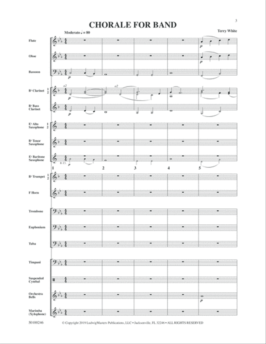 Chorale for Band Concert Band scores gallery preview page 3