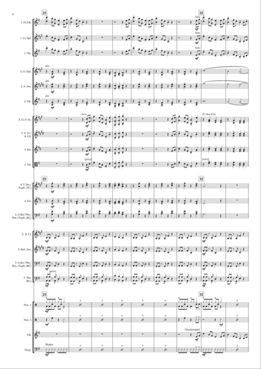 Cats On Mars Concert Band scores gallery preview page 4