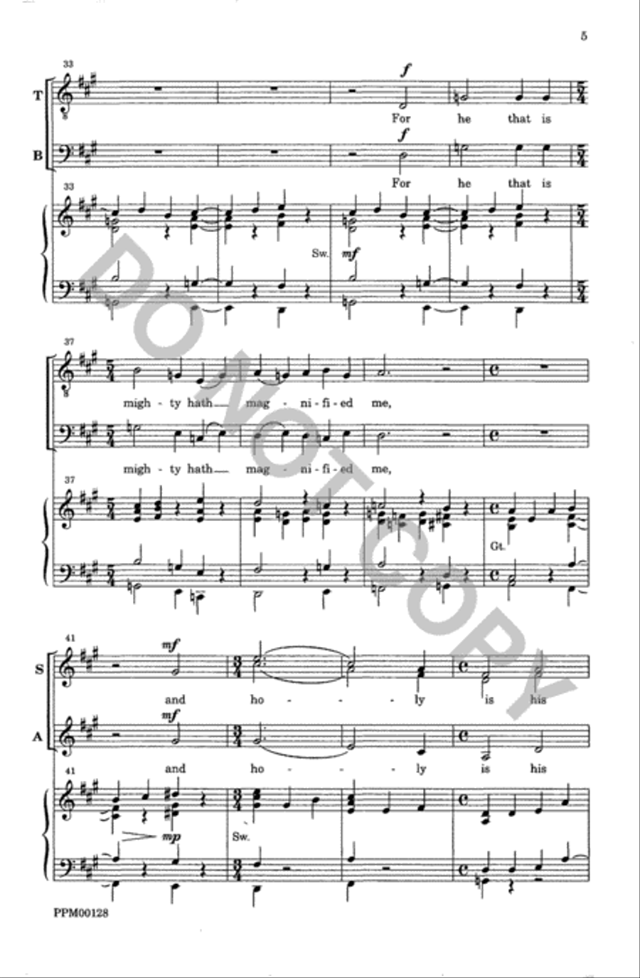 Magnificat and Nunc Dimittis 