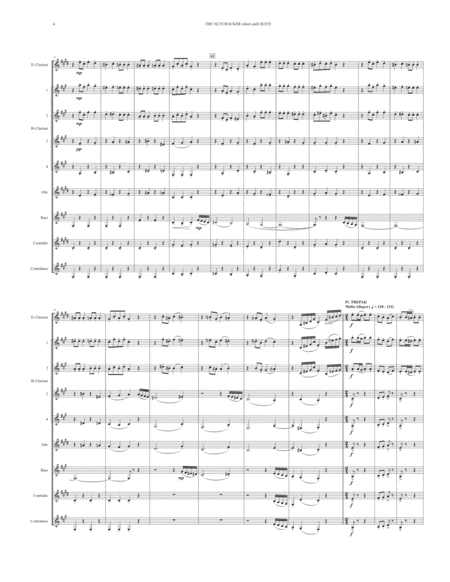 THE NUTCRACKER (short and) SUITE (for Clarinet Choir) image number null