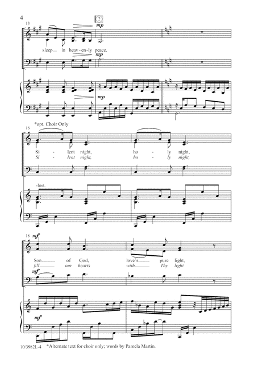 Silent Night, Holy Night Silent Night, Holy Night 3-Part scores gallery preview page 5