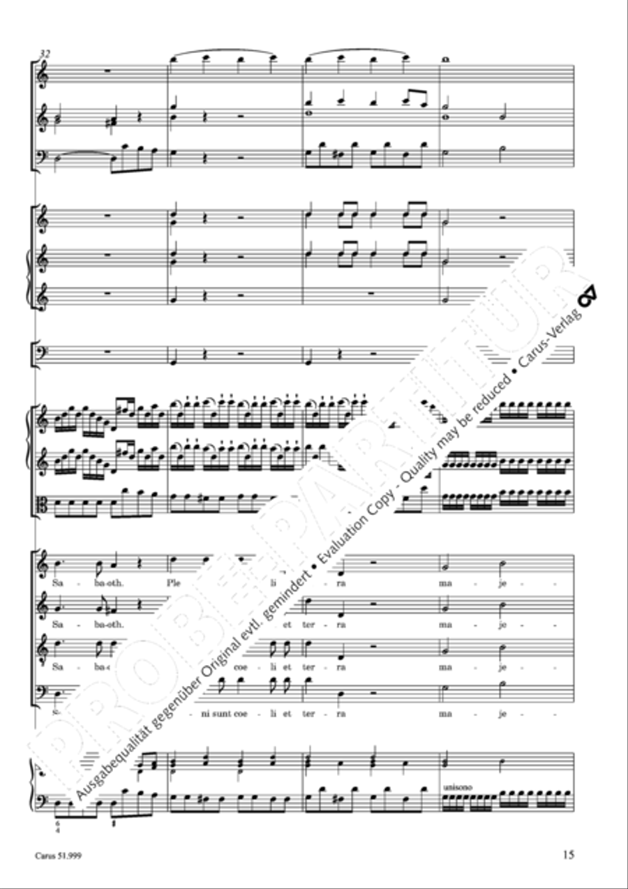 Te Deum Te Deum 4-Part scores gallery preview page 16