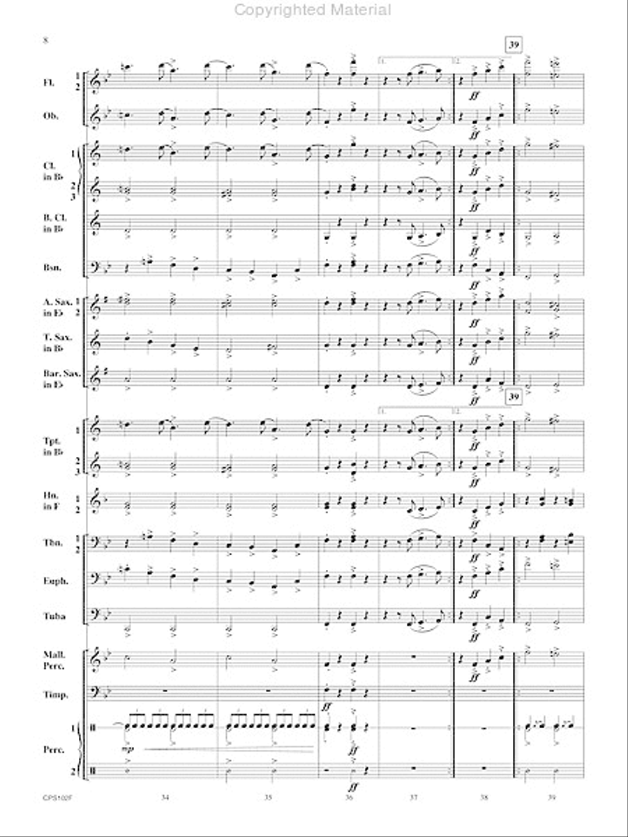Rifle Regiment Rifle Regiment Concert Band scores gallery preview page 9