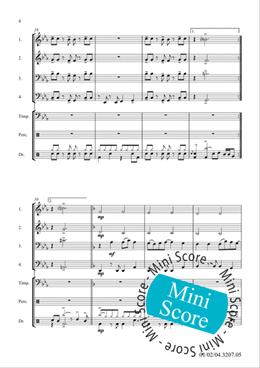 The Big Splash Fanfare Band scores gallery preview page 8