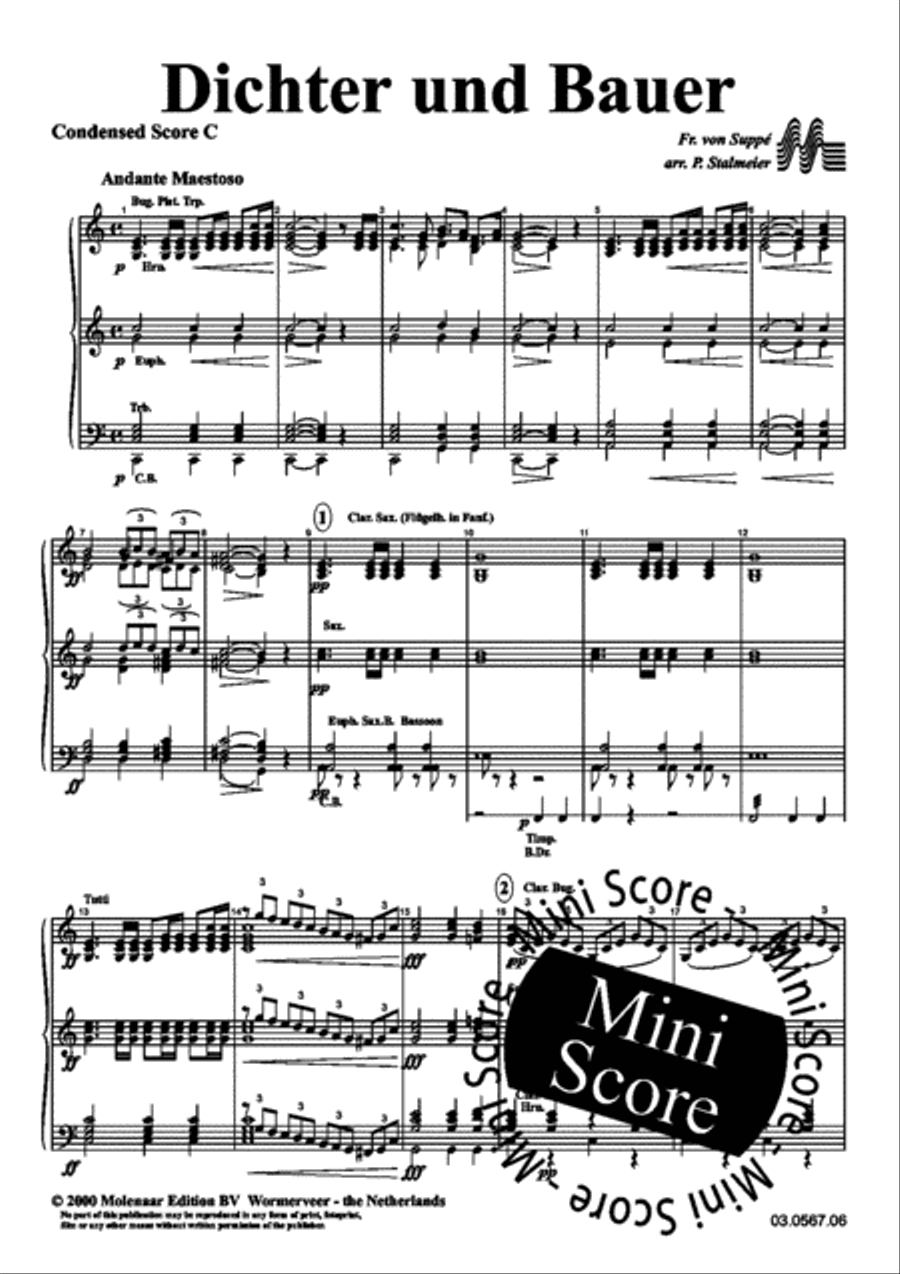 Dichter Und Bauer Fanfare Band scores gallery preview page 5