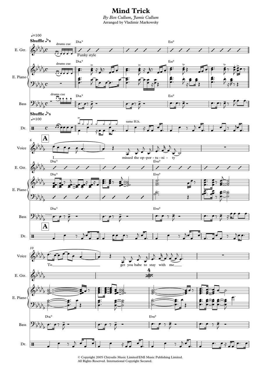 Mind Trick Jazz Ensemble scores gallery preview page 1