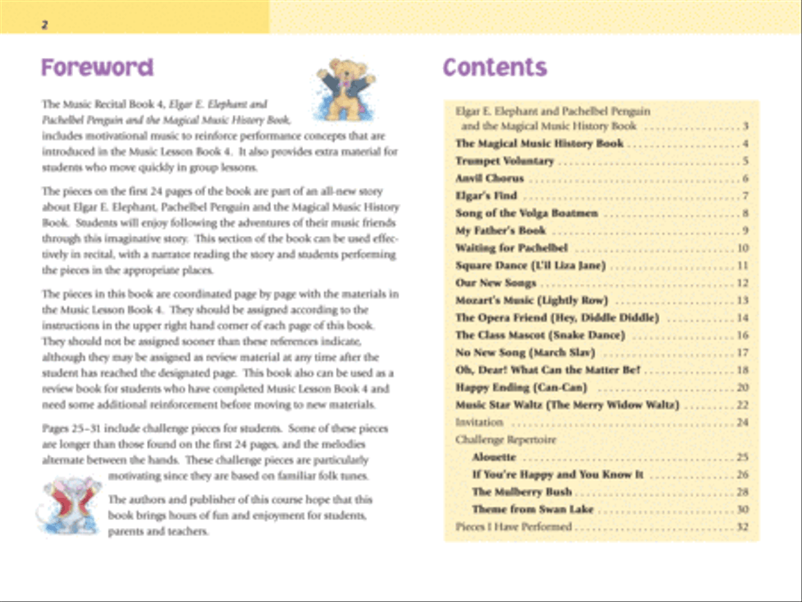 Music for Little Mozarts Recital Book, Book 4 Piano Method scores gallery preview page 2
