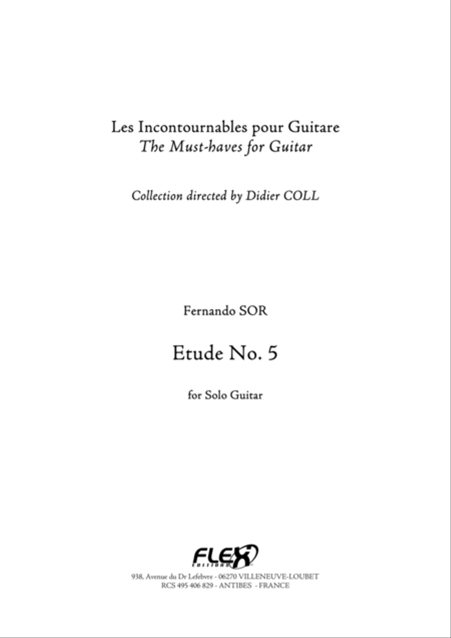 Study No. 5 Study No. 5 Acoustic Guitar scores gallery preview page 1