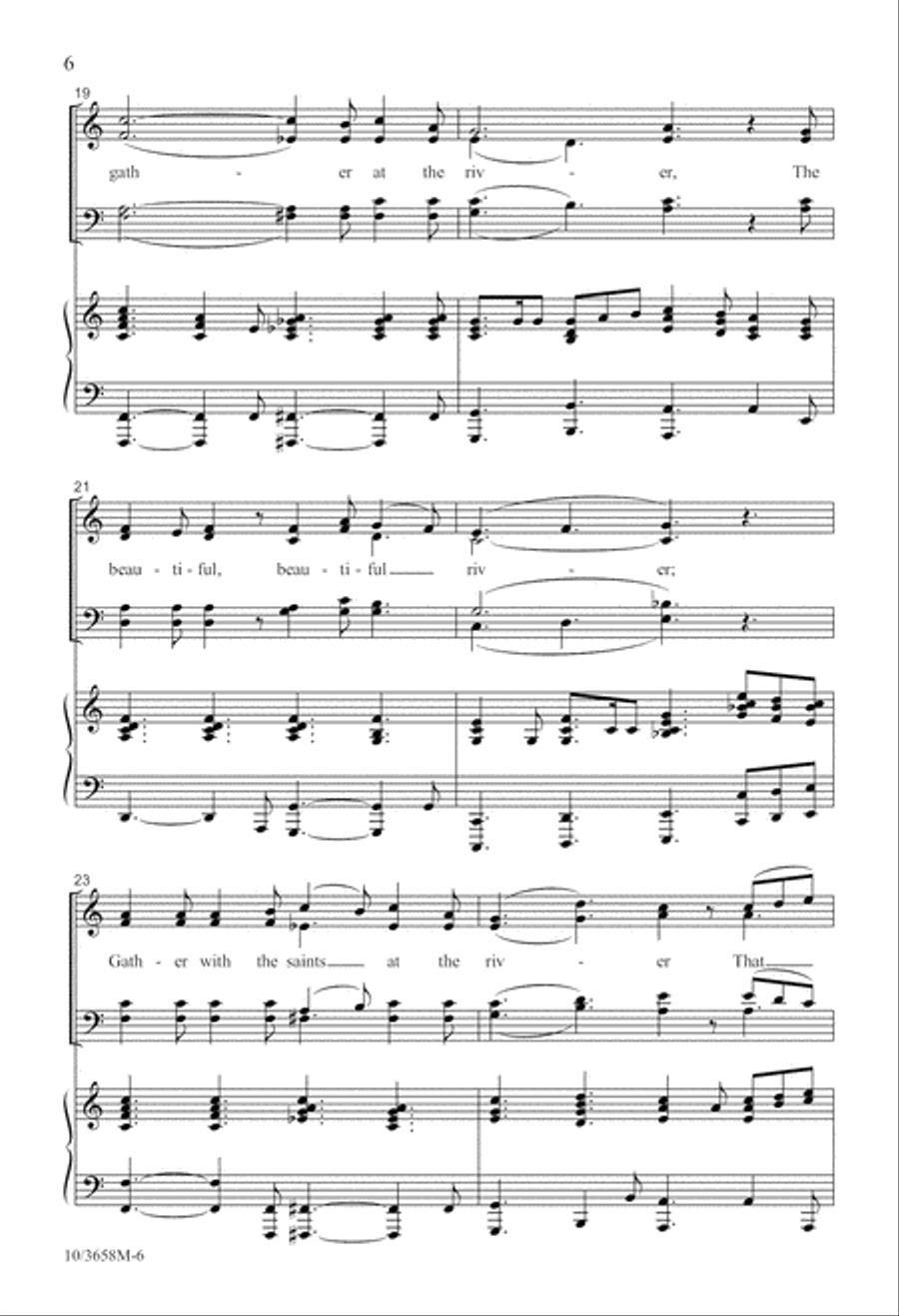 We Will Gather at the River 4-Part scores gallery preview page 7