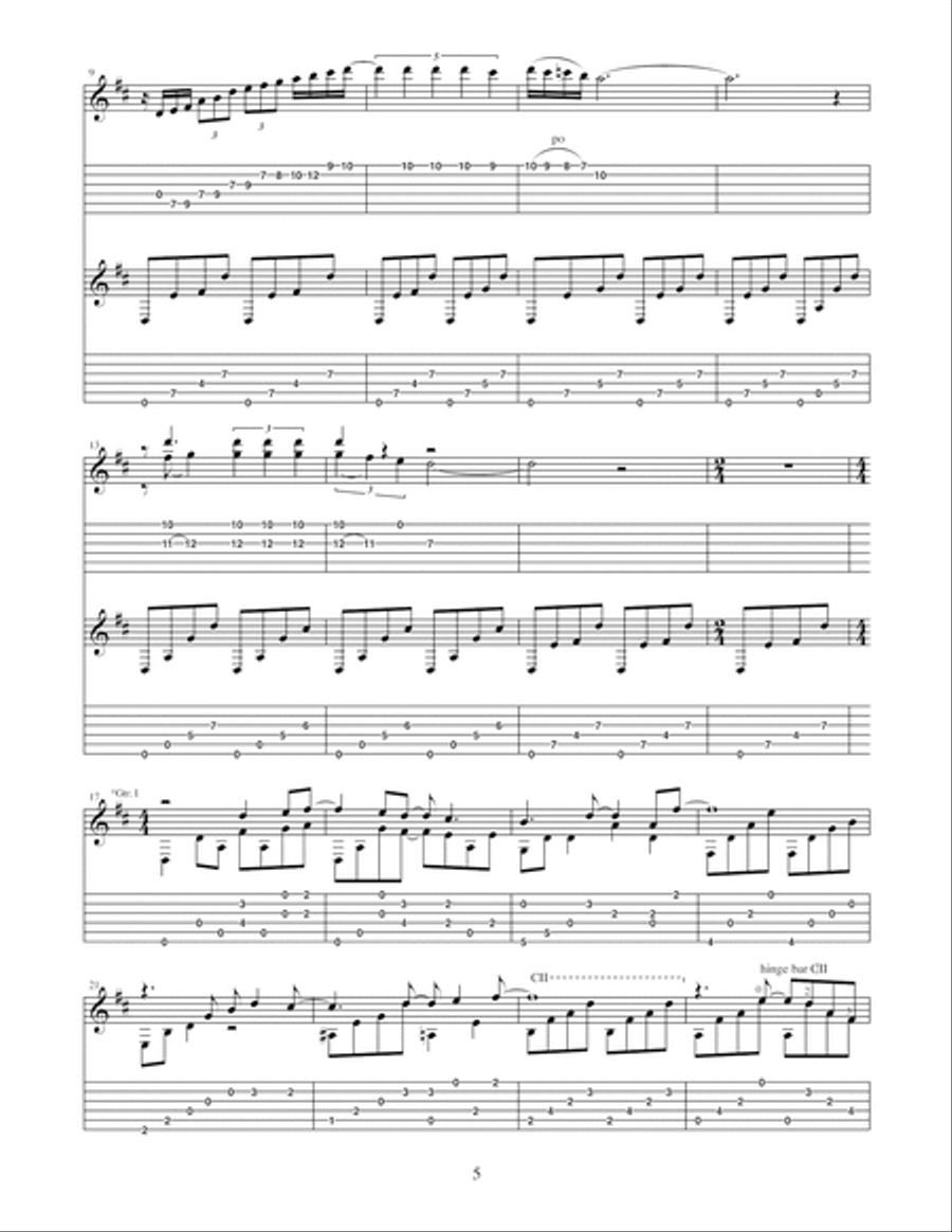 Just Us: 14 Complete Notation & Tab Transcriptions Electric Guitar scores gallery preview page 6