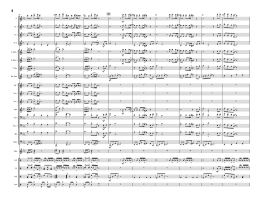 Dance The Night Marching Band scores gallery preview page 4