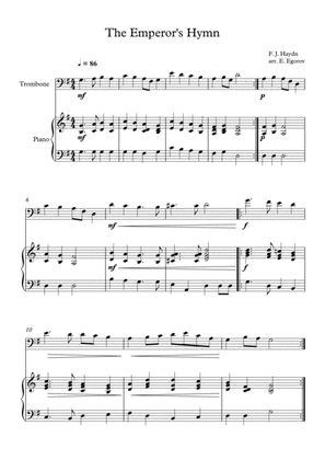 The Emperor's Hymn, Franz Joseph Haydn, For Trombone & Piano