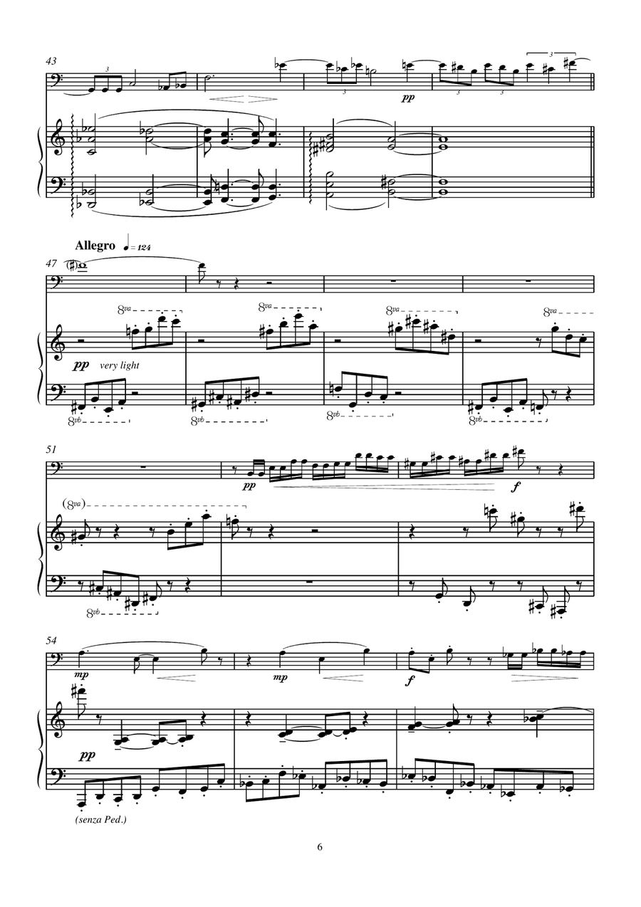 Winter Variations (cello and piano) Piano scores gallery preview page 5