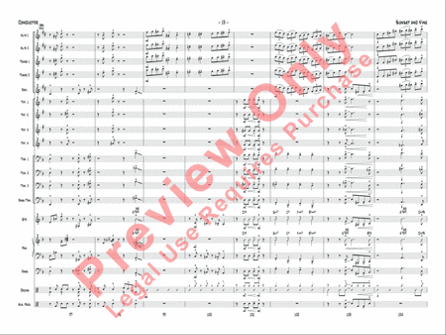 Sunset and Vine Jazz Ensemble scores gallery preview page 16