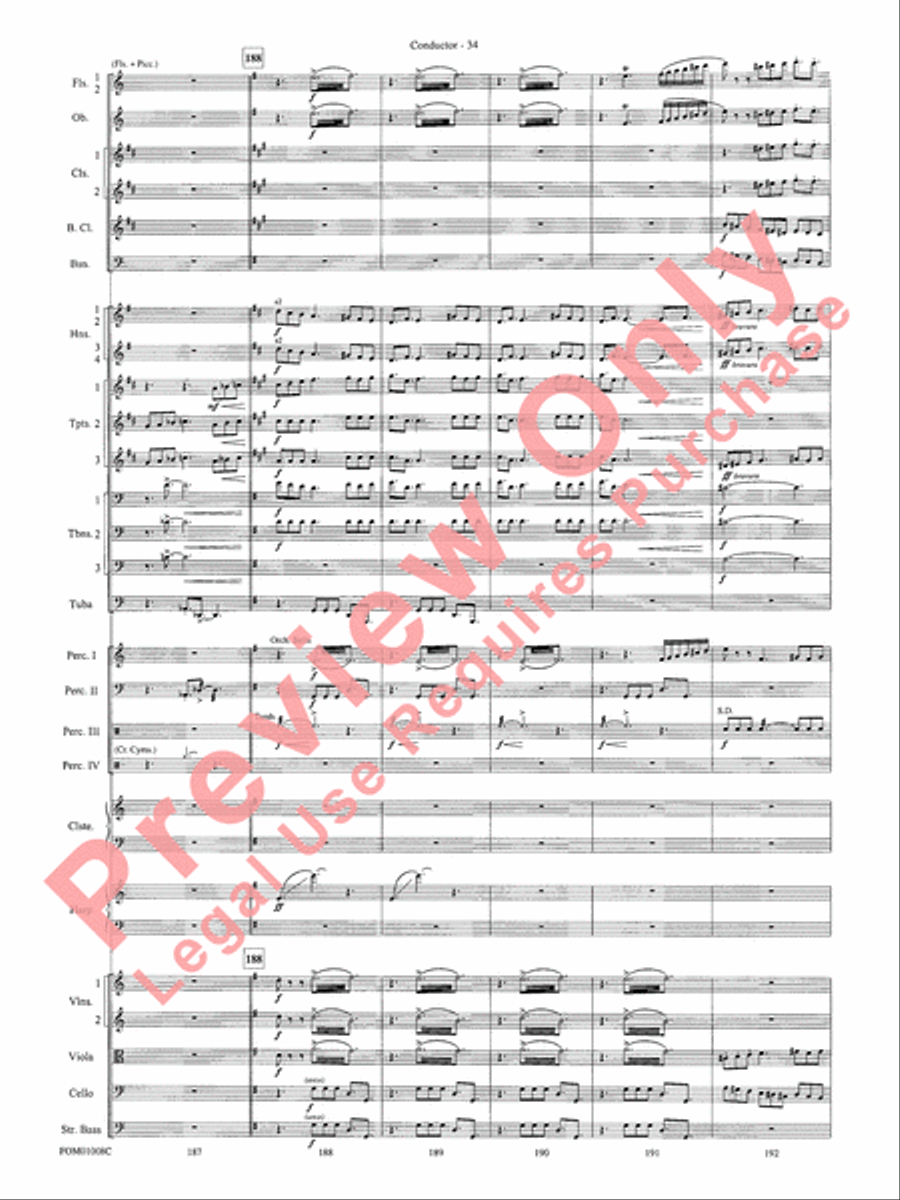 Harry Potter Symphonic Suite Full Orchestra scores gallery preview page 37