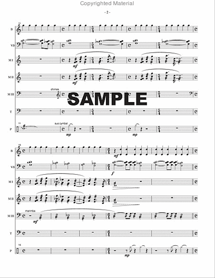 Autumn Scenes (score only) Percussion Ensemble scores gallery preview page 3