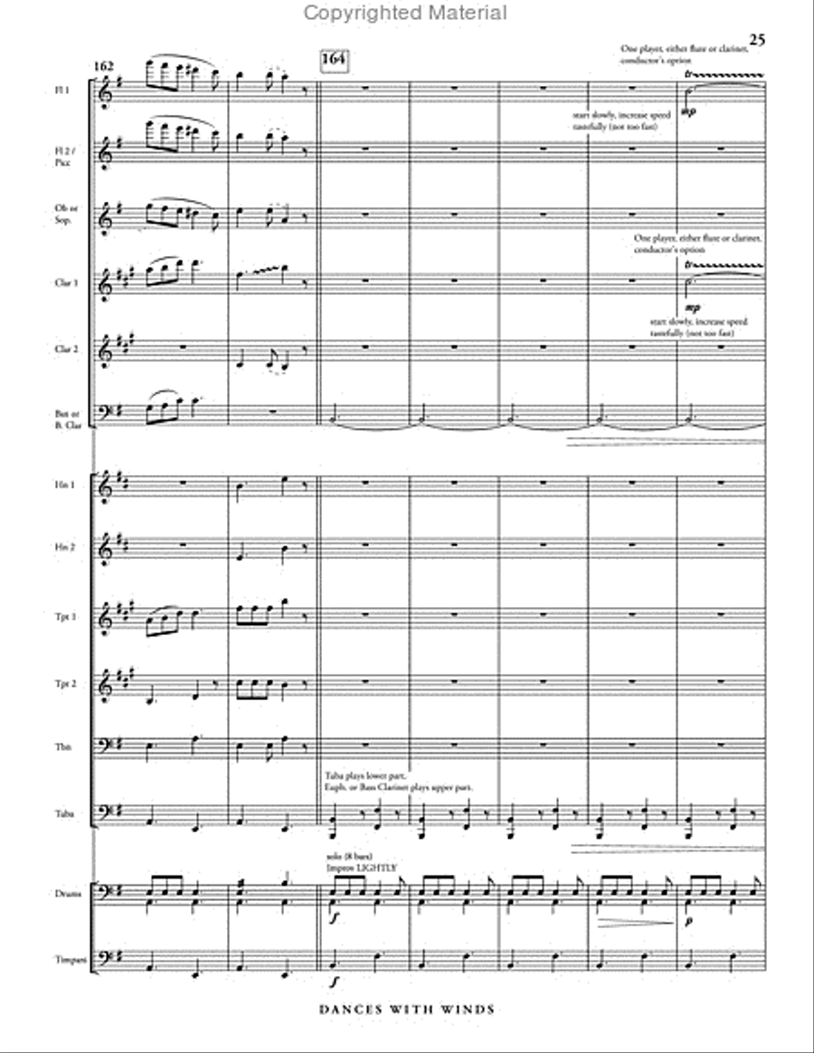 Dances with Winds Dances with Winds Concert Band scores gallery preview page 31
