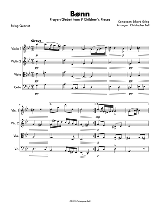 Edvard Grieg - Bonn - String Quartet