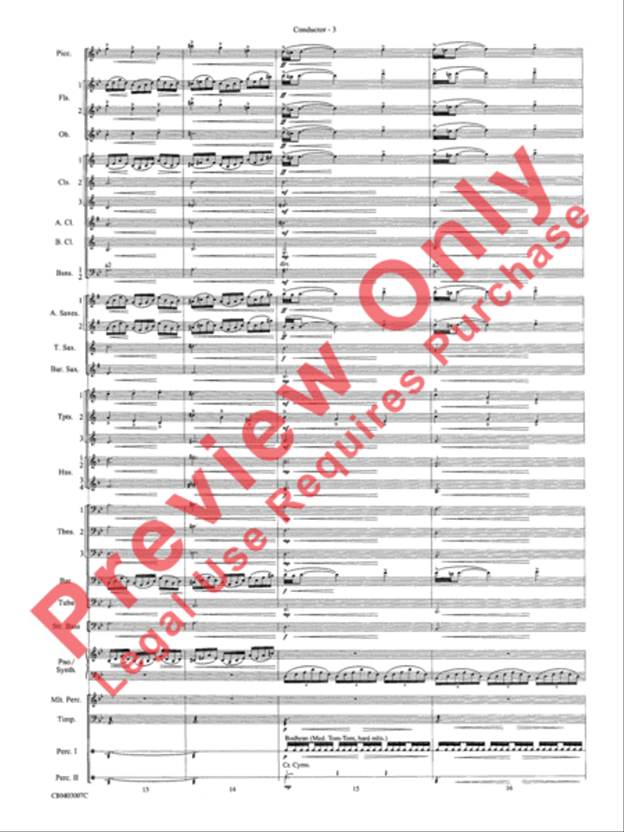 The Lord of the Rings: The Two Towers, Symphonic Suite from Concert Band scores gallery preview page 6