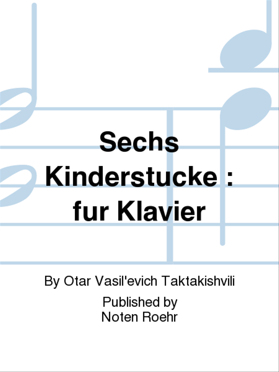 Shest' detskikh p'es Piano Solo scores gallery preview page 1