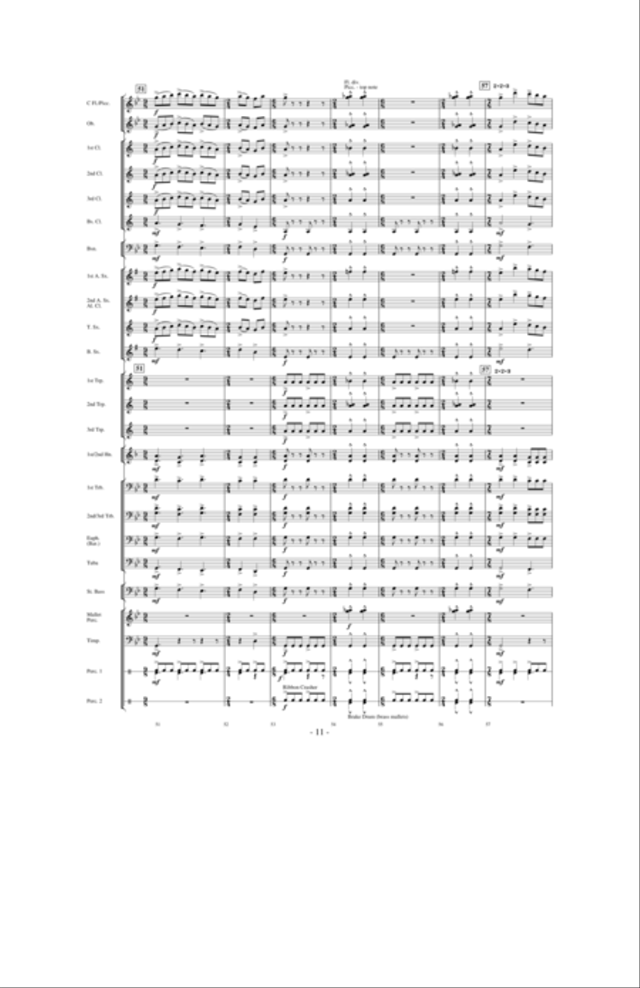 Flight of Valor Concert Band scores gallery preview page 10