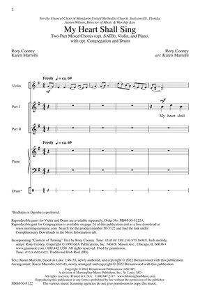 My Heart Shall Sing (Choral Score)
