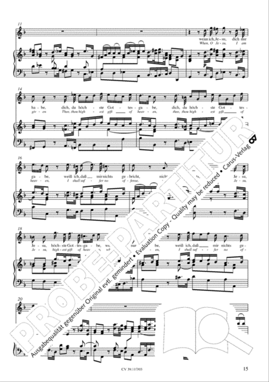 O hosanna, thou Son of David (Hosianna dem Sohne Davids) SA scores gallery preview page 16