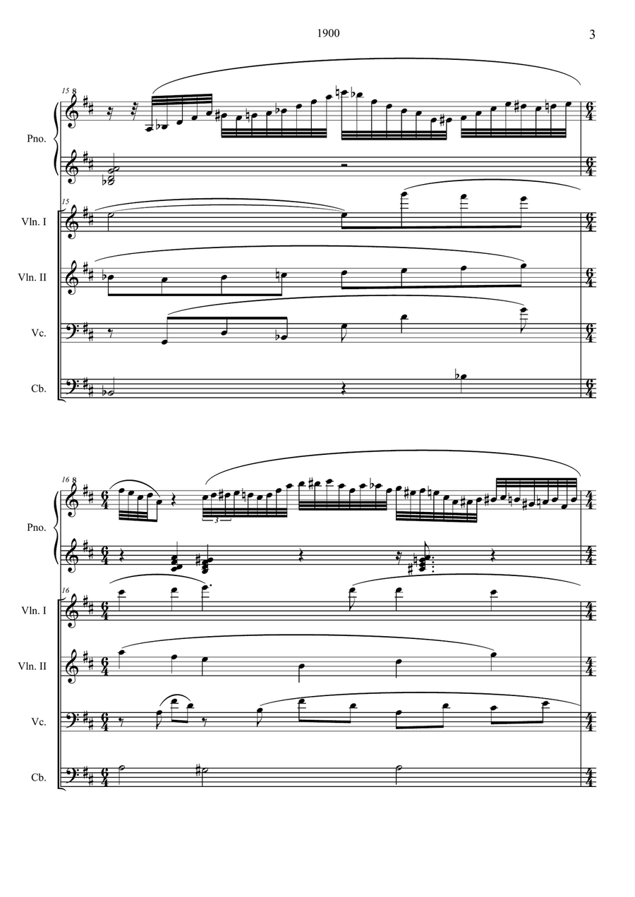 1900's Theme Small Ensemble scores gallery preview page 3