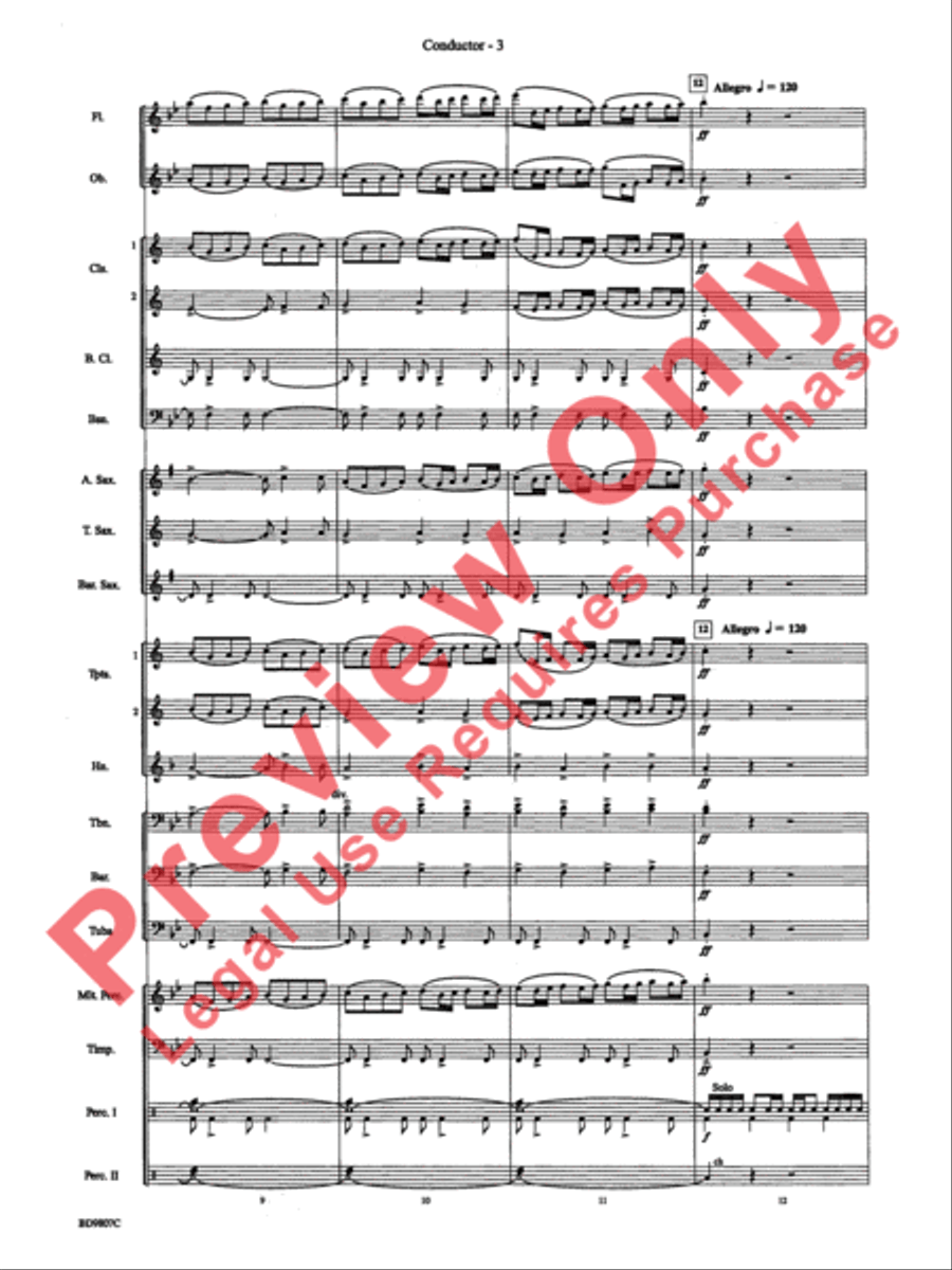 Fields of Kent Concert Band scores gallery preview page 5
