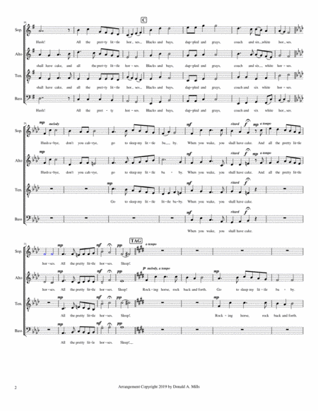 All the Pretty Little Horses....SATB image number null