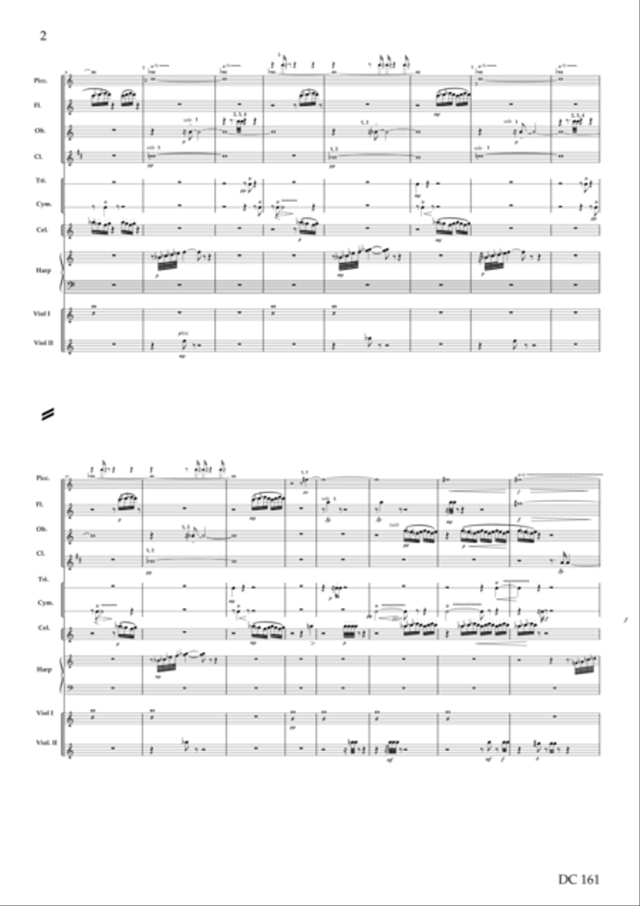 Vinlandsaga - a Nordic Symphony [score] Percussion Ensemble scores gallery preview page 2